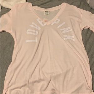 light pink PINK t-shirt